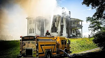 FARMHOUSE FIRE ON RT 22 IN SALEM TWP, PA