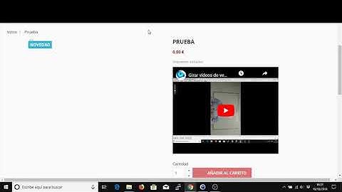 Insertar vídeos en los productos de Prestashop