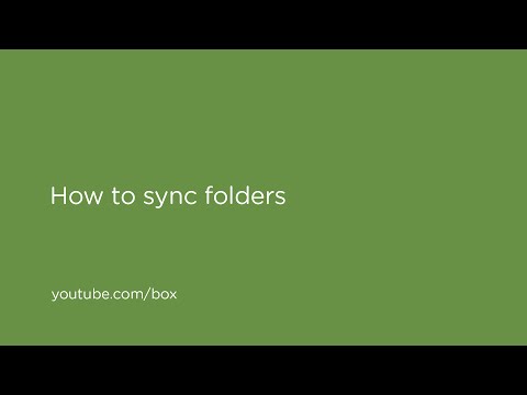 How to sync folders