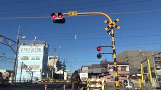 【踏切と電車】JR上越線　安中街道踏切