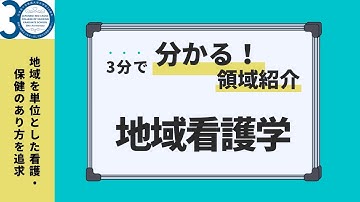 地域看護学領域の紹介動画