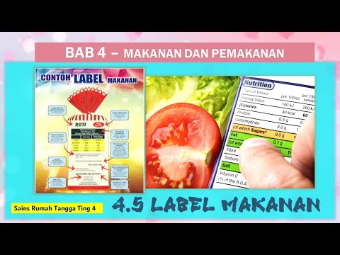 4.5  Label Makanan