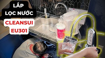 Lắp máy lọc nước Cleansui EU301 cho căn bếp nhỏ | HUGA