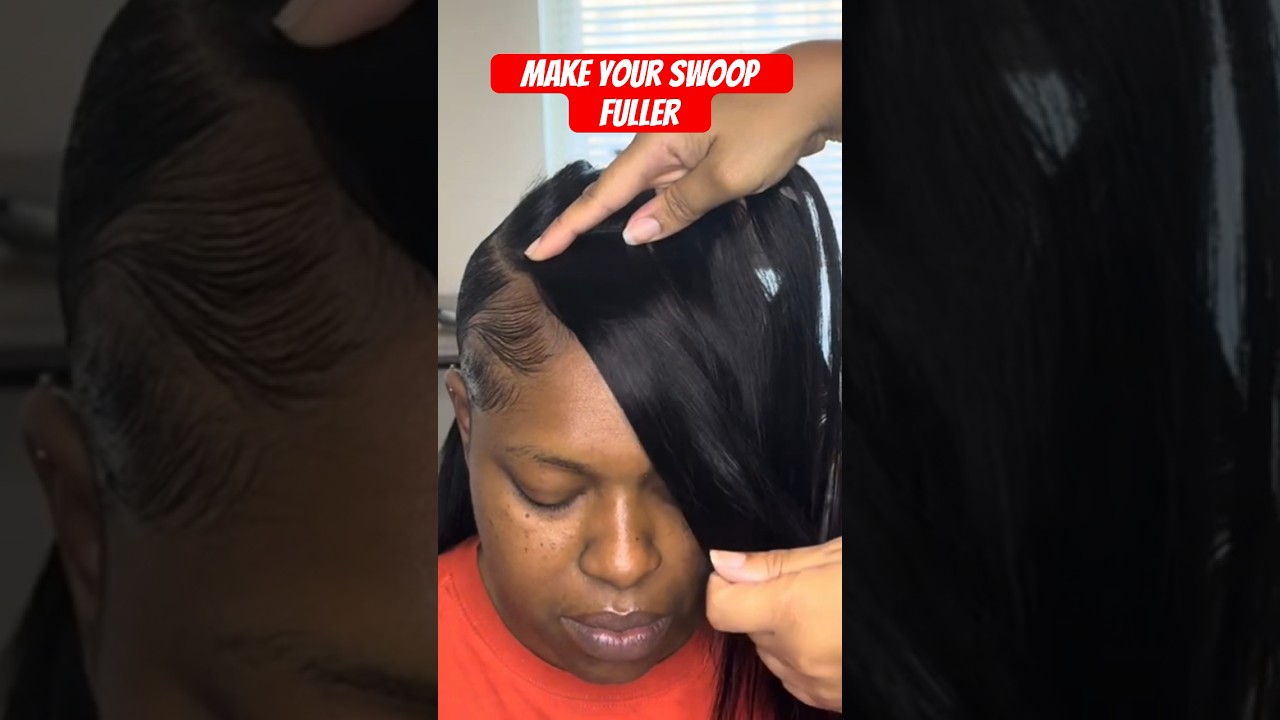 How To Get A FULLER Swoop | Sleek Ponytail #ponytail #swoop #howto