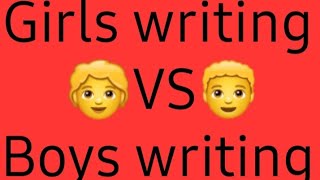 Girls writing vs boys writing( which one u like ) mention in comment box🤔🤔🤔