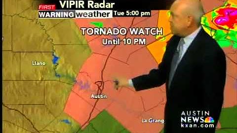 Austin included in tornado watch - 5 pm News