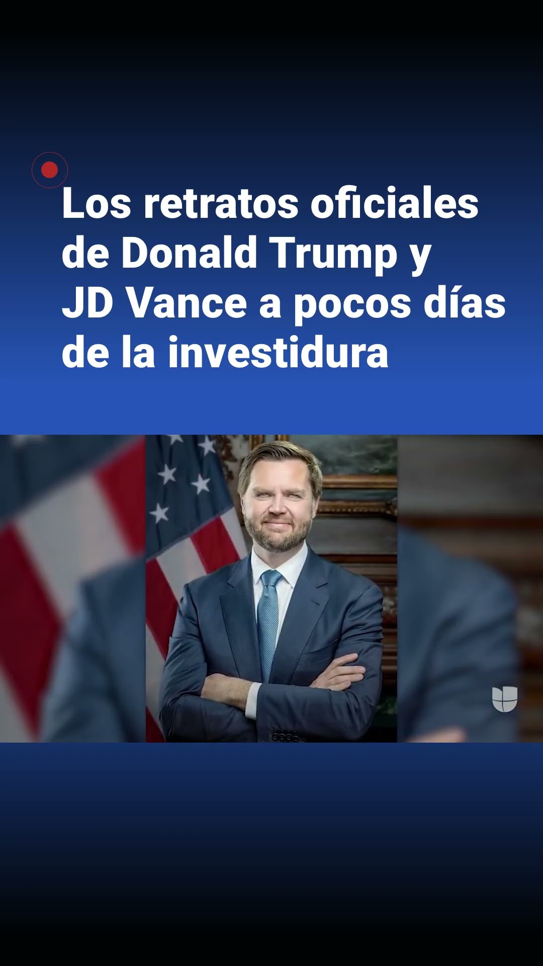 Revelaron las fotografías oficiales del presidente electo Donald Trump