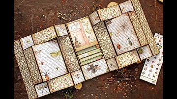 Scrapbooking Tri-fold shutter album "Spring Botanic"