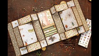 Scrapbooking Tri-fold shutter album "Spring Botanic"