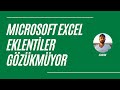 Microsoft Excel Eklentiler Menüsü Gözükmüyor | Excel Eklentiler Çalışmıyor