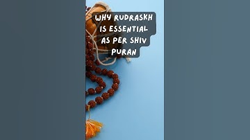 Why Rudraksha is essential as per Shiv Puran #rudraksha #shivpuran #shiva