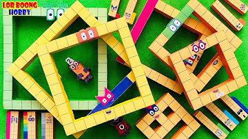 Meet Numberblocks NEW 180 Puzzle Tetris Shape| ASMR chirping of birds