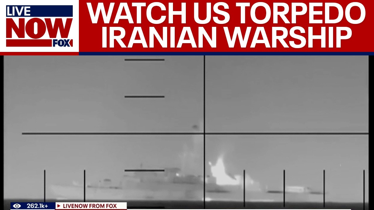WATCH: US torpedo sinks Iranian warship