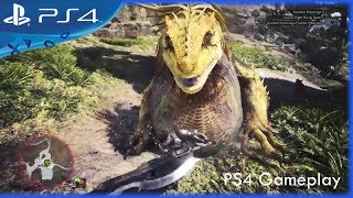 Monster Hunter World (BETA) | BEGINNER QUEST Great Devourer, Great Jagras GAMEPLAY | PS4