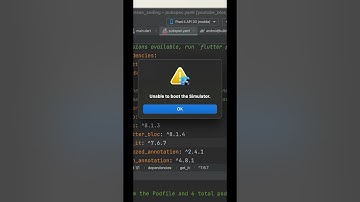 Unable to boot the simulator error on Flutter & XCode #xcode #flutter #simulator