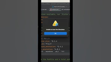 Unable to boot the simulator error on Flutter & XCode #xcode #flutter #simulator