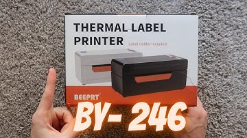 Beeprt by-426 Label Printer Unboxing and Test Print