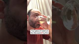 Your glass of water at the Mandarin Buffet🇨🇦...It’s always full 😅🤯