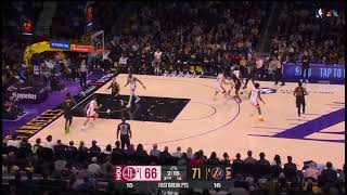 Los Angeles Lakers Dribble Pitch Into Double Stagger Into Flex Action
