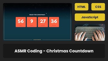 ASMR Peaceful Coding - Christmas Countdown - No Talking Just Typing