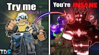 The MOST OP Tower in TDS vs All Bosses.. (Secret BOSS..?)(Roblox) [meme]