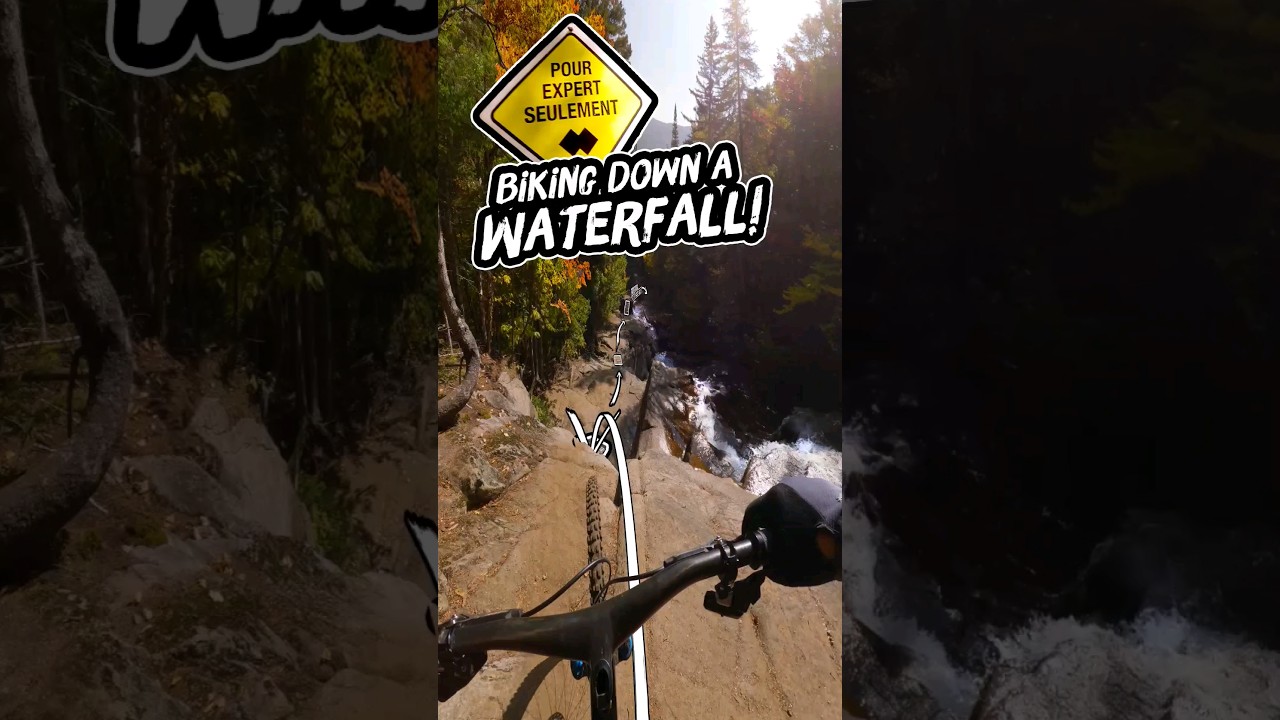 Biking Down Waterfalls in Quebec! 