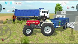 Indian tractor farming 🌾😱 // tractor trolley game//#tractorgame #viralvideo #trending  screenshot 2