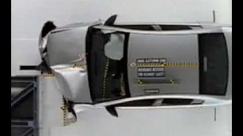 Saturn Ion frontal offset crash test iihs 40 miles per hour