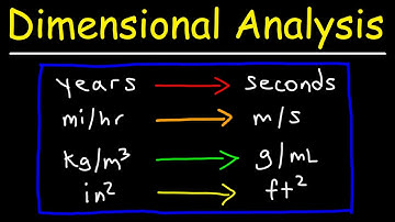 Dimensional Analysis