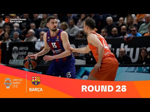 Valencia Basket-FC Barcelona | Round 28 Highlights | 2023-24 Turkish Airlines EuroLeague