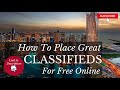 How to place great free online classified ads  best classified websites list