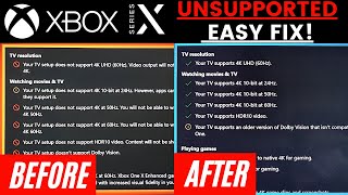 How To EASILY FIX Xbox Unsupported On Your TV