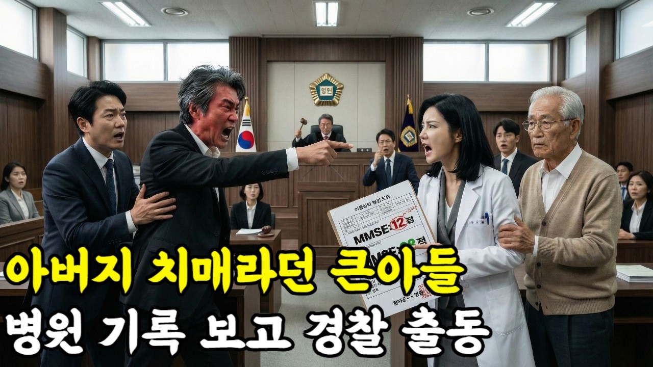 아버지 치매라던 큰아들, 병원 기록 대조하니 멀쩡했다