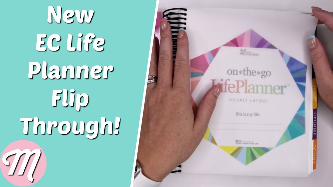 New erin condren 18 month life planner flip through youtube