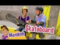 NEW! Meekah and Blippi Learn to Skateboard! Educational Videos for Kids | Blippi and Meekah Kids TV