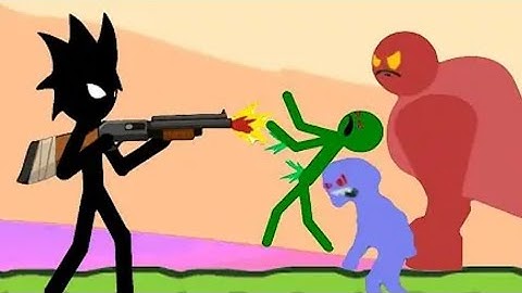 Stickman VS Zombies gameplay walkthrough Android in Secret lab New Chapter 5 Shooter |