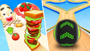 Going Balls | Sandwich Runner - All Level Gameplay Android,iOS - NEW APK MEGA UPDATE