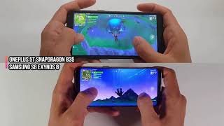 Сравнение игр OnePlus 5T и Samsung S8/геймплей Fortnite/Snapdragon 835 и Exynos 8