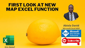 First Look At New MAP Excel Function