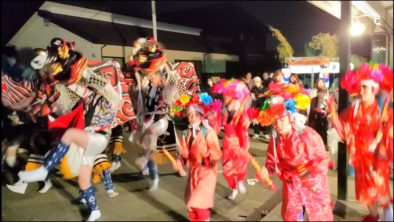 大花・前半｜新湊 片口獅子舞 2024｜富山県射水市片口｜Imizu Lion