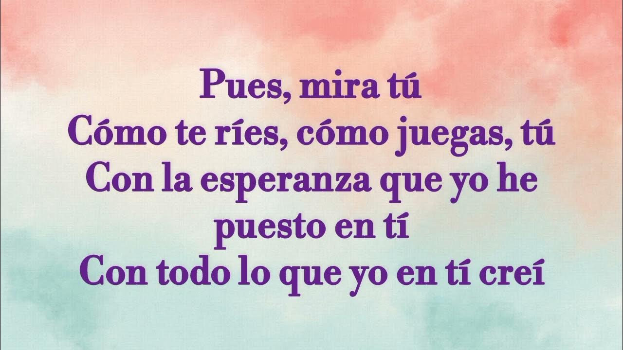 Como Tú Mujer(Letra) Rocío Durcal YouTube