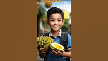 Cậu bé thích ăn sầu riêng Với công nghệ Ai(Leonardo ai,gpt,bvee).