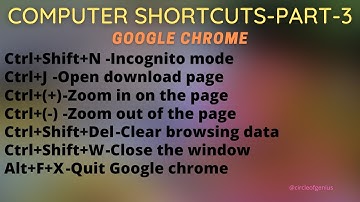 Google chrome shortcut keys | #3 #circleofgenius #googlechrome #shortcuts #computerhacks