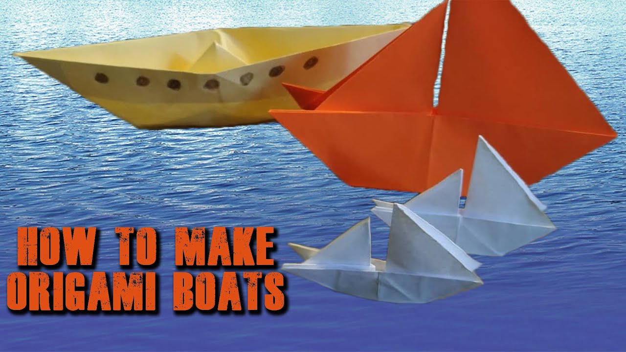 How to make Origami Boats YouTube