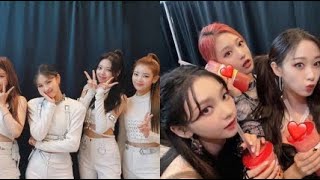 ITZY shows their warm affection for aespa