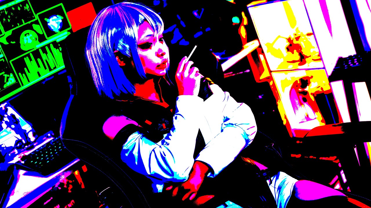 ♫  BLUE DRIFT  ⟁  Cyber Phonk Night Drive Visualiser