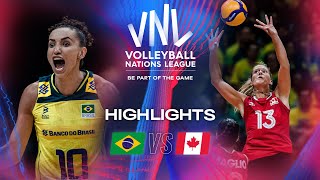 :  BRA vs.  CAN - Highlights | Week 1 | Women's VNL 2024