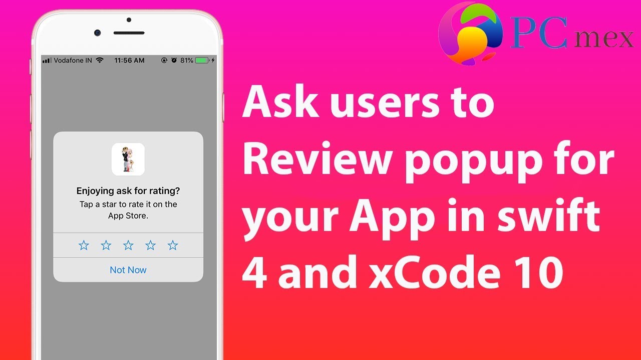 Ask users to Review popup for your App in swift 4 and xCode 10 - YouTube