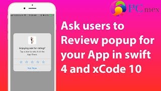 Ask users to Review popup for your App in swift 4 and xCode 10