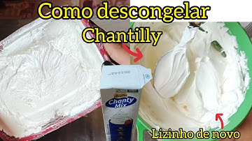 COMO descongelar o chantilly e deixar no PONTO PERFEITO